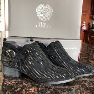 Vince Camuto black suede ‘Campina’ bootie